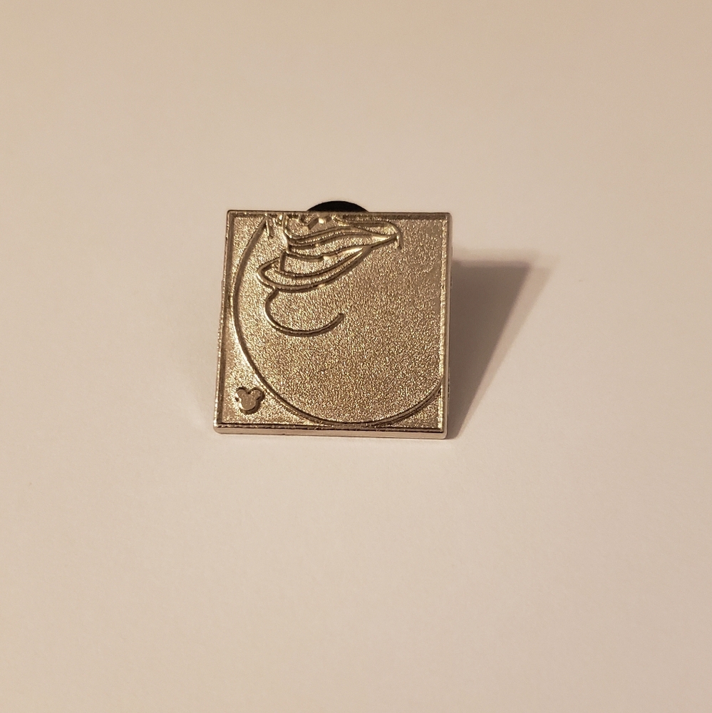 Disney Ursula Silhouette Pin Silver Color